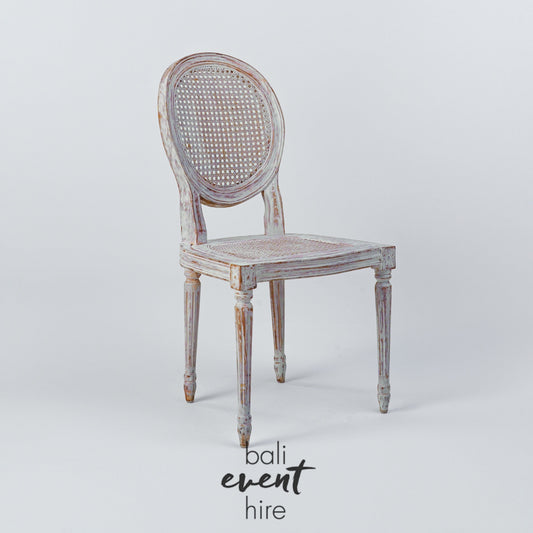 Chair Louis Whitewash