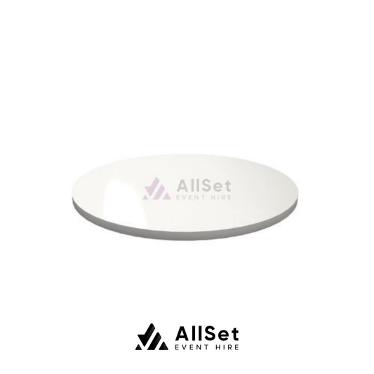 White Melamine Round Dance Floor