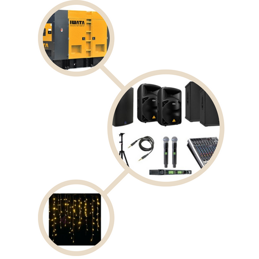 20-50pax - Sound, Lighting & Power Package