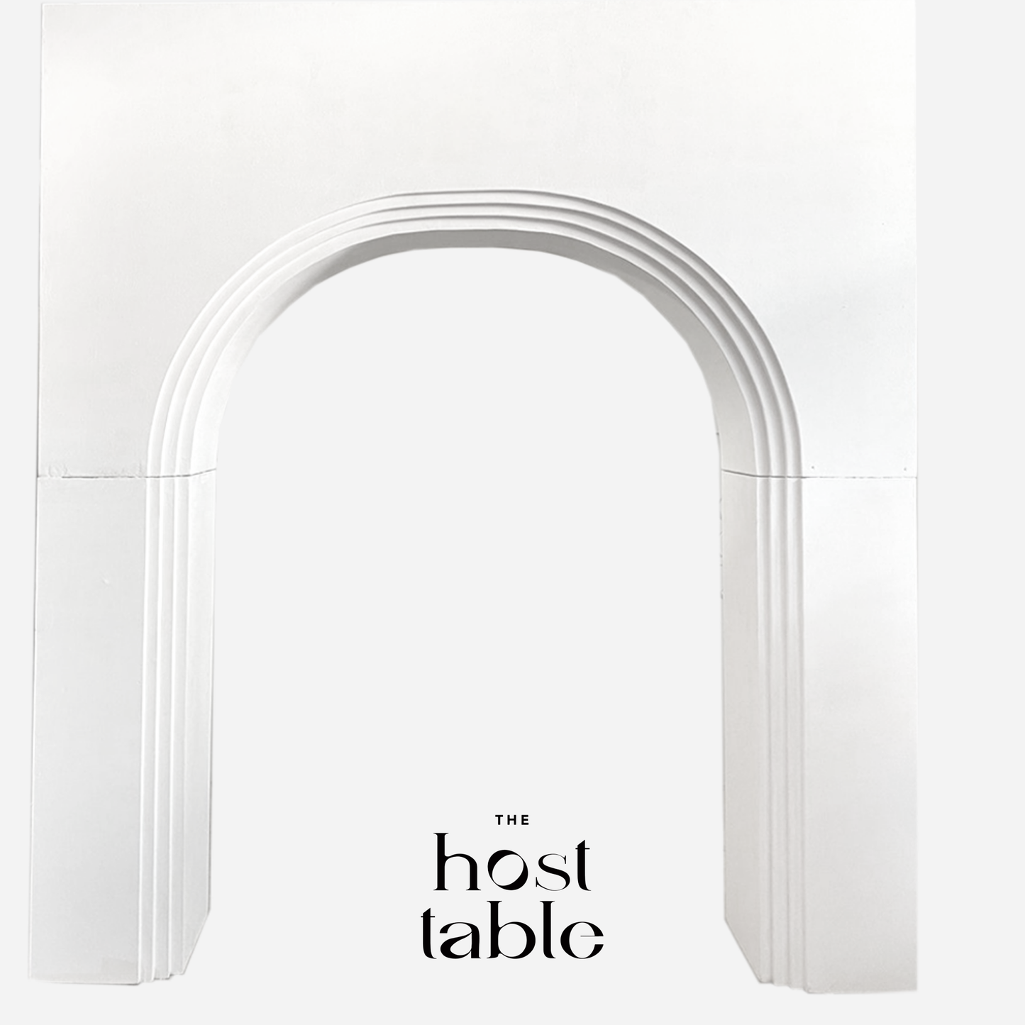 Alexis Antique White Solid Arch