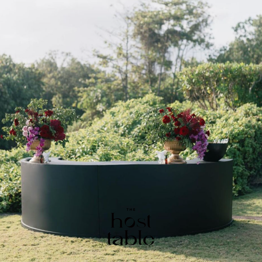 Luca Black Curved Bar