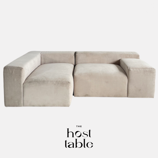 Celine Stone Velvet Sofa