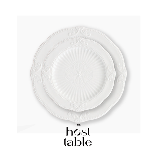 Norman White Plate Set
