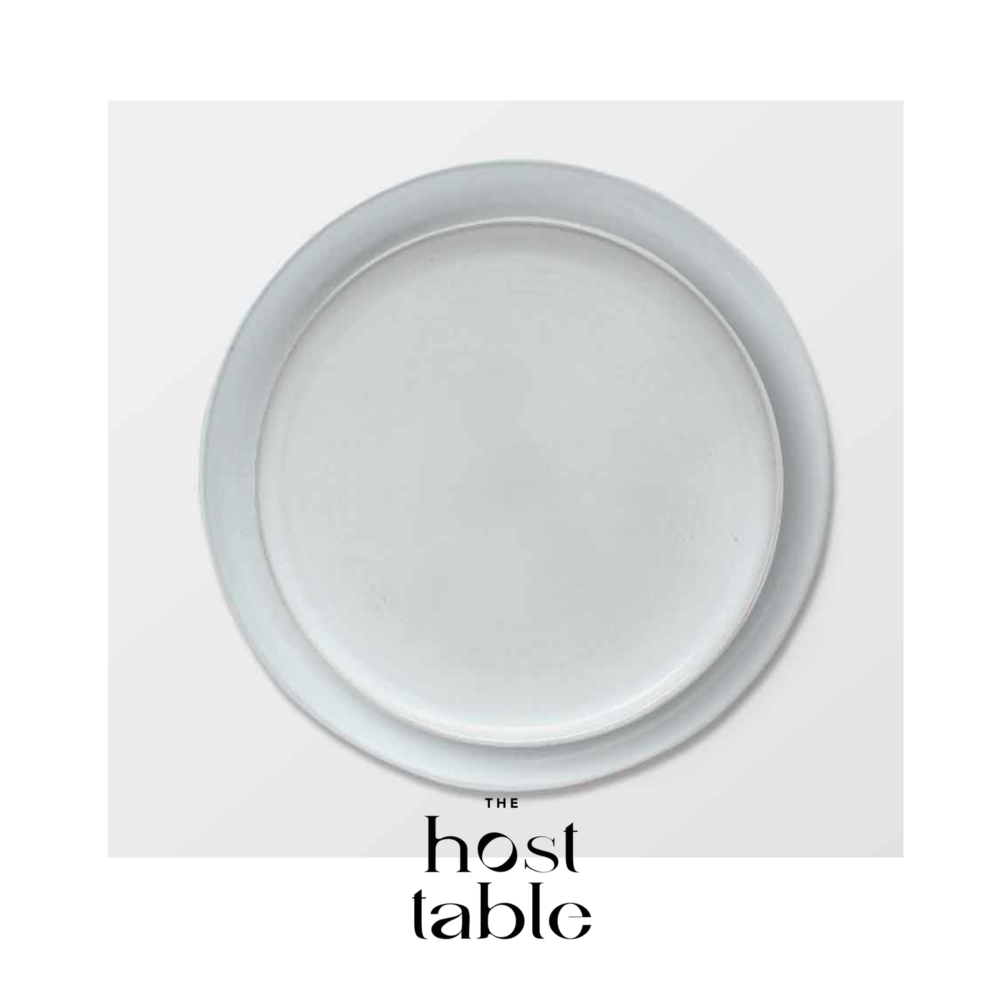 Mist Light Blue Grey Plate Set