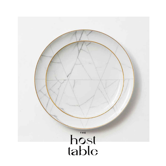 Carerra Digital Print with Gold Plate Set