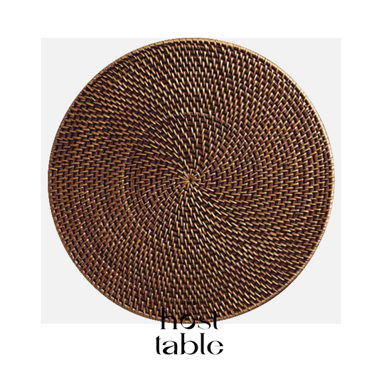 Seraya Walnut Plate Charger