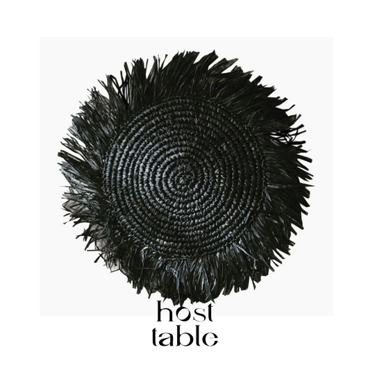 Praya Black Plate Charger