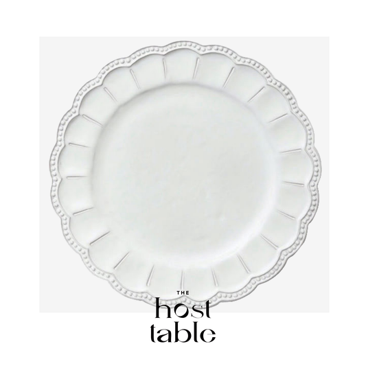 Dahlia White Plate Charger