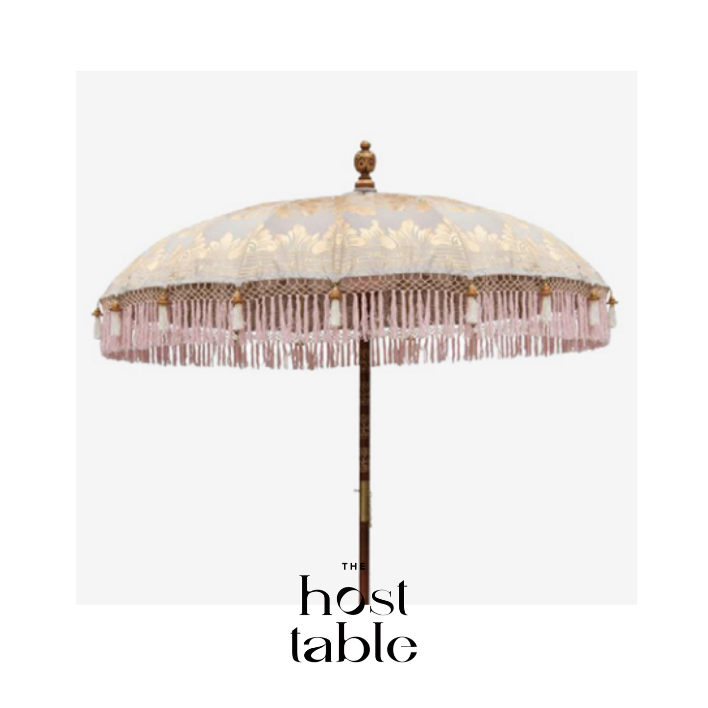 Made Soft Pink & Gold Umbrella