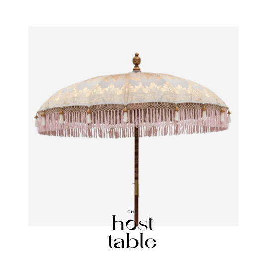 Made Soft Pink & Gold Umbrella