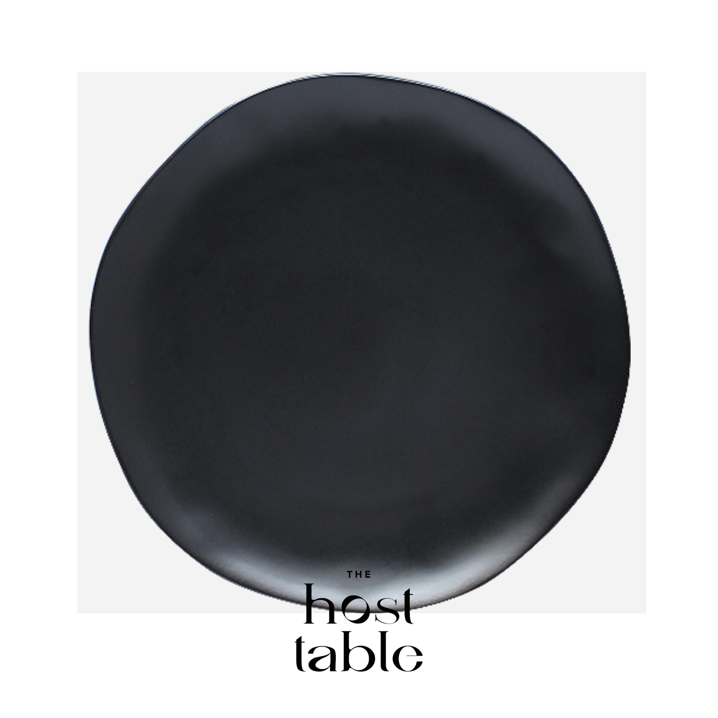 Midnight Black Plate Charger
