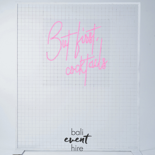 But First Cocktails Mesh Frame