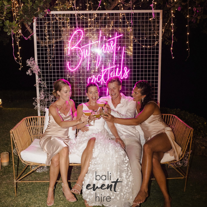 But First Cocktails Mesh Frame
