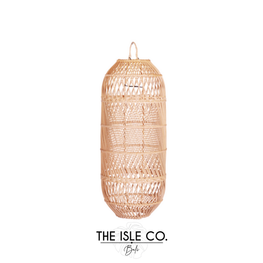 Rattan Oblong Pendant