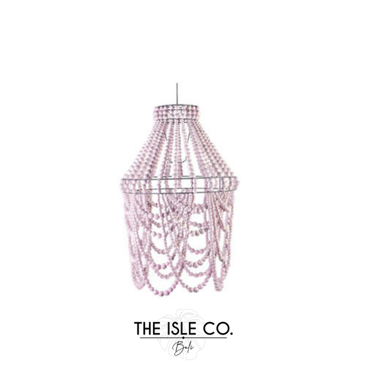 Scalloped Bead Blush Pendant