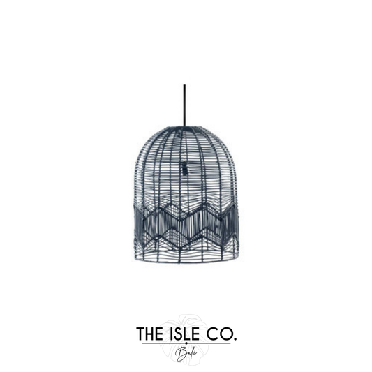 Rattan Black Pendant Large