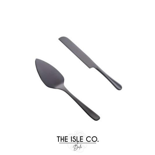 Cake Knife Set Black