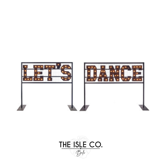 Geo Bulb Lighting Set on Frame (Let's Dance)