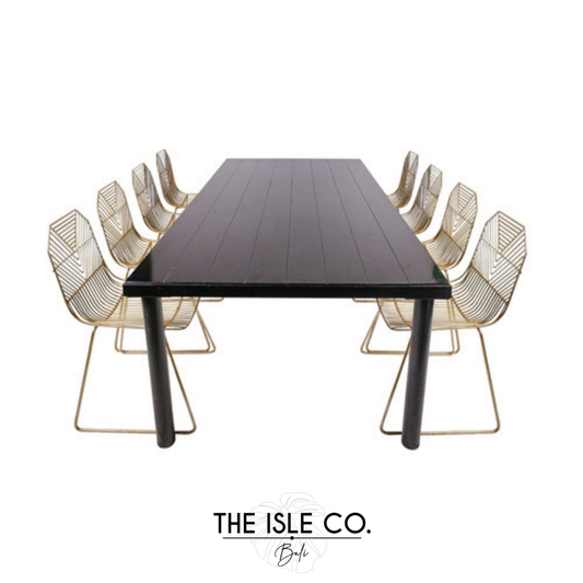 Athena Black Dining Table & Chair Set
