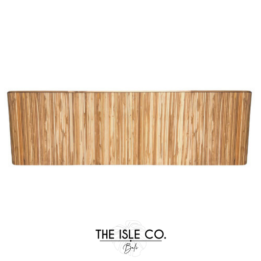 Fluted Natural Curved Bar Large