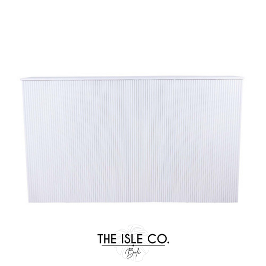 Fluted White Bar Small