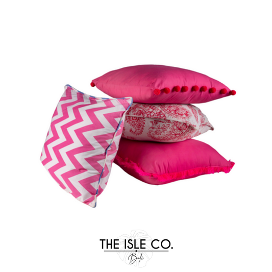 Pink Abstract Pillow Set