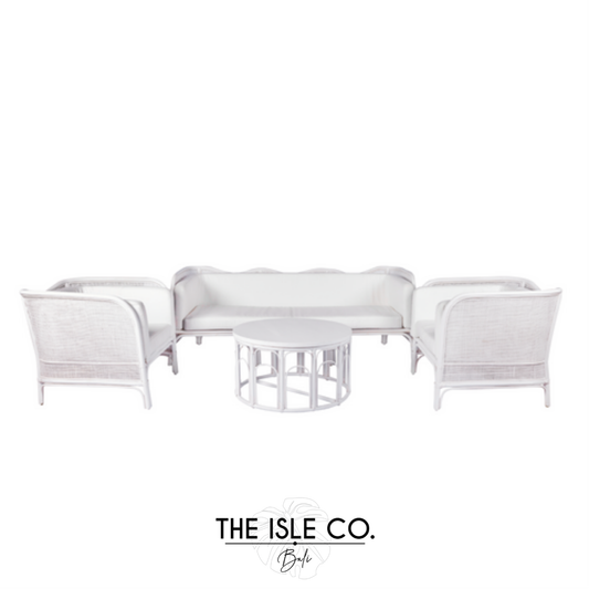 Ombak Lounge Set White
