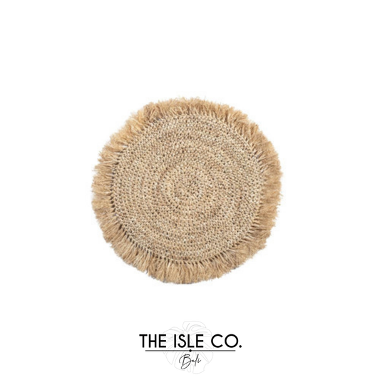 Bali Woven Raffia Plate Charger