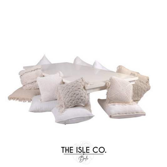 Whitey Floor Cushion & Table Set