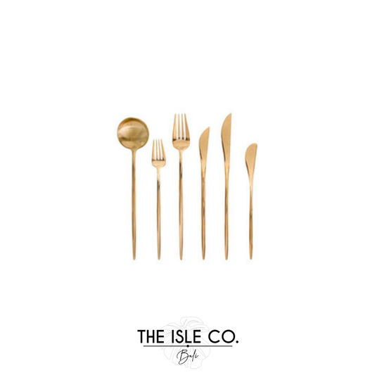 Lisboa Gold 6 Piece Cutlery Set