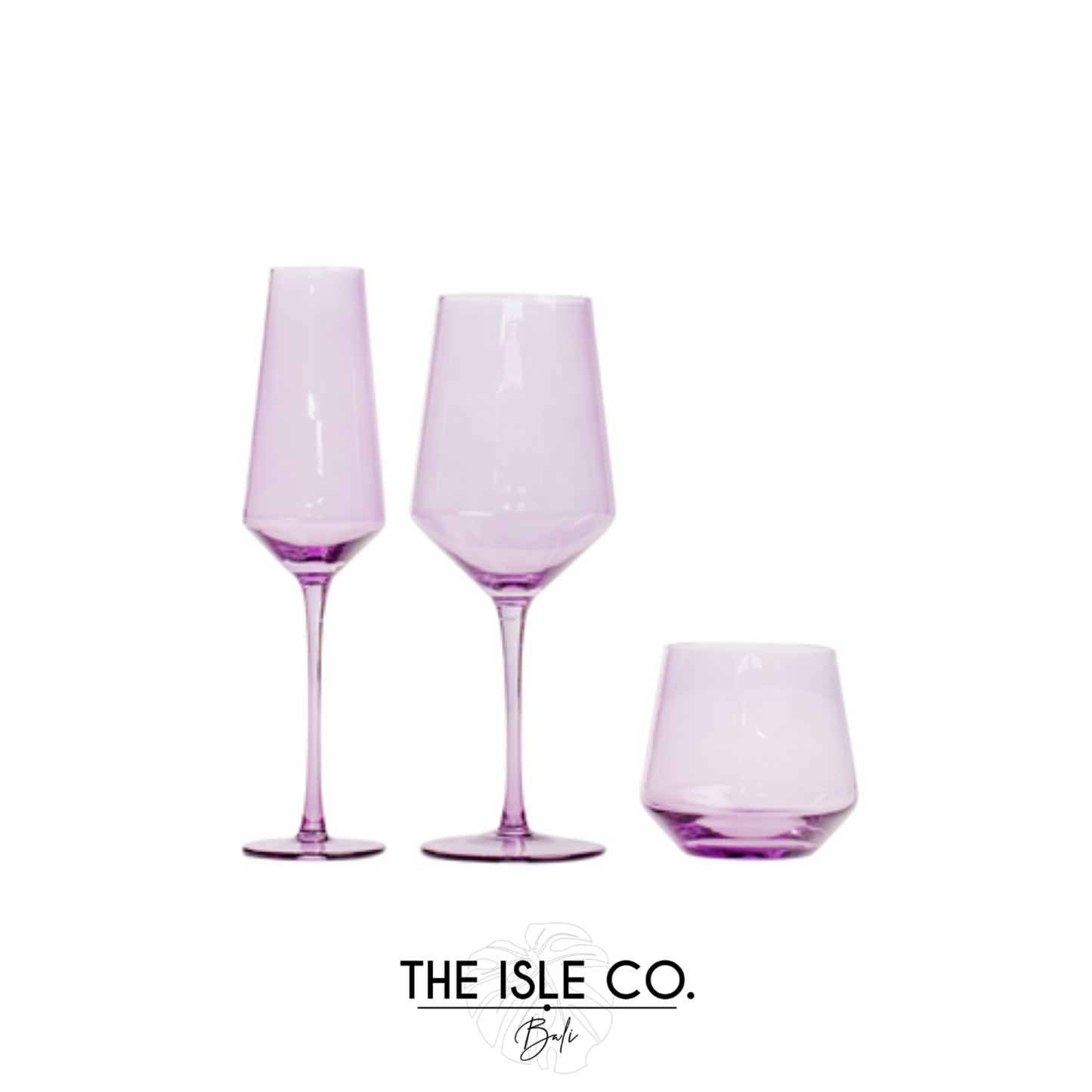 Haarlem Violet 3 Piece Glassware Set