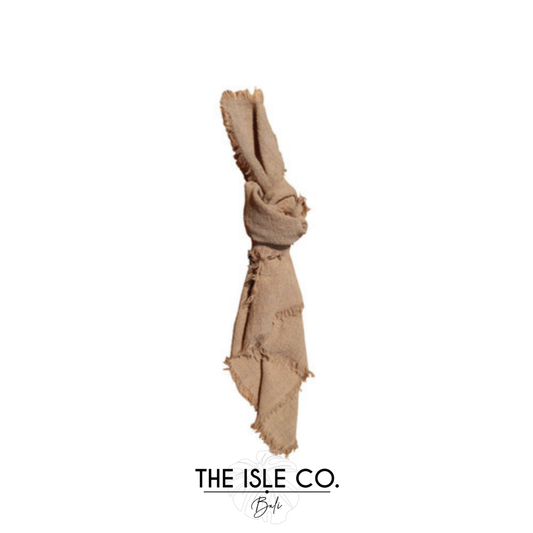 Truffle Cotton Gauze Natural Edge Napkin
