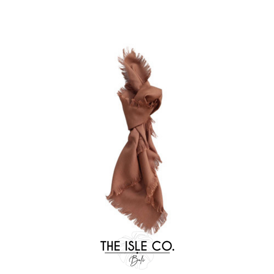 Chocolate Soft Cotton Natural Edge Napkin